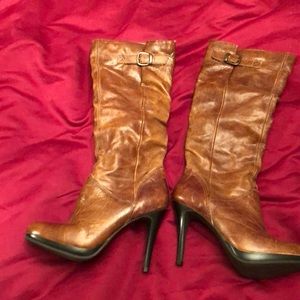 Never worn Cathy Jean rustic healed boots